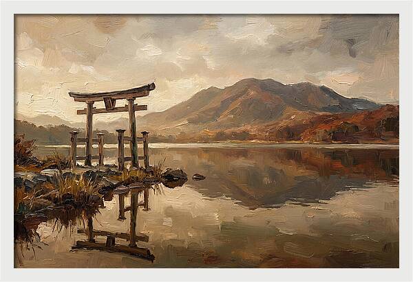 Torii Gate Reflection At Dawn