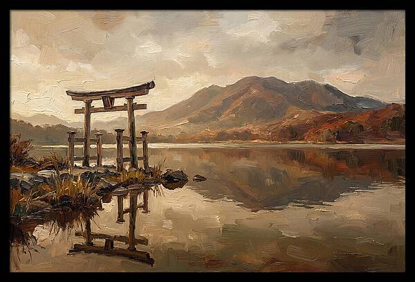 Torii Gate Reflection At Dawn