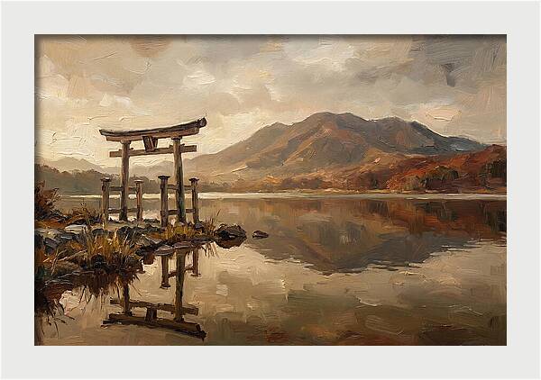 Torii Gate Reflection At Dawn