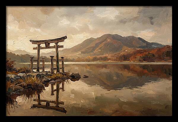Torii Gate Reflection At Dawn