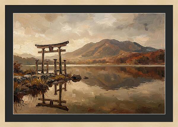Torii Gate Reflection At Dawn