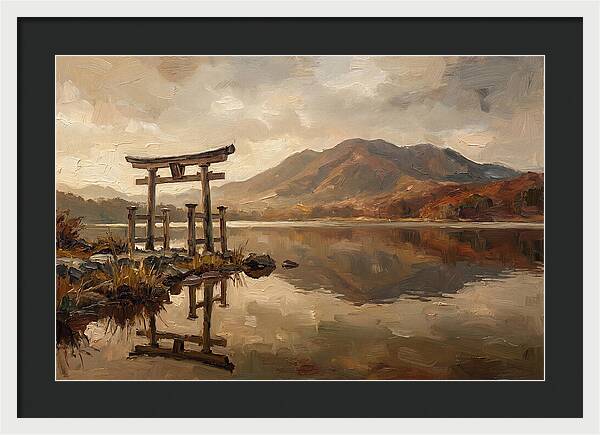 Torii Gate Reflection At Dawn