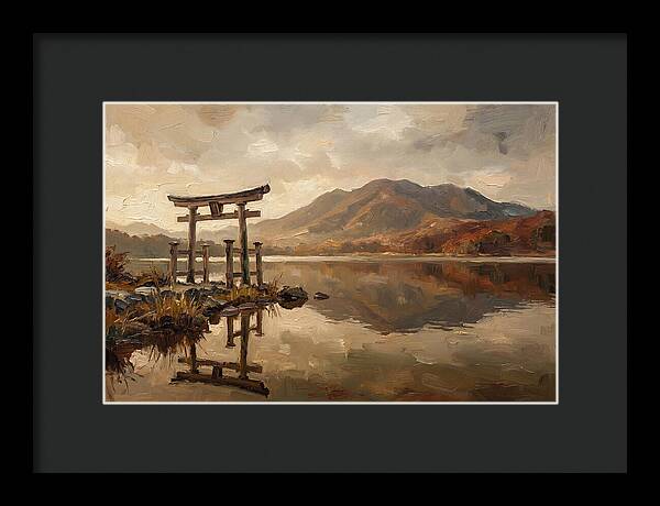 Torii Gate Reflection At Dawn