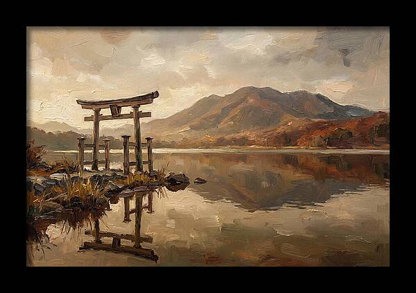 Torii Gate Reflection At Dawn