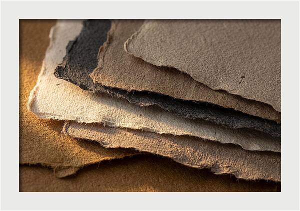 Torn Edge Handmade Paper Layers