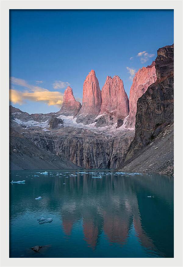 Torres Del Paine At Sunrise