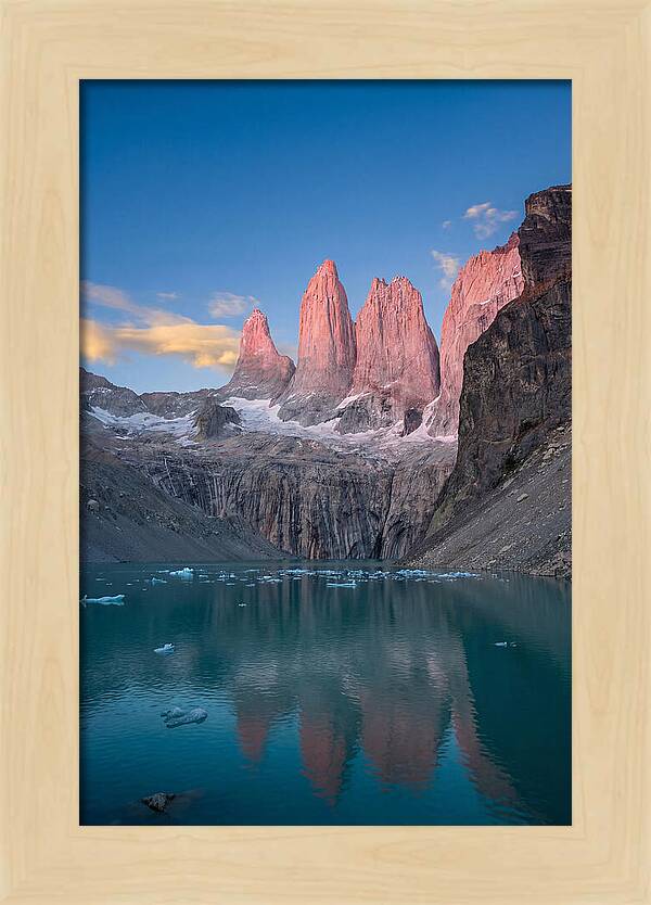 Torres Del Paine At Sunrise