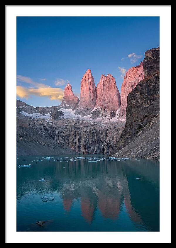 Torres Del Paine At Sunrise