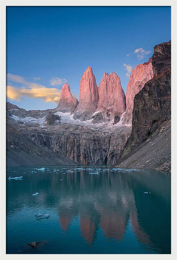 Torres Del Paine At Sunrise