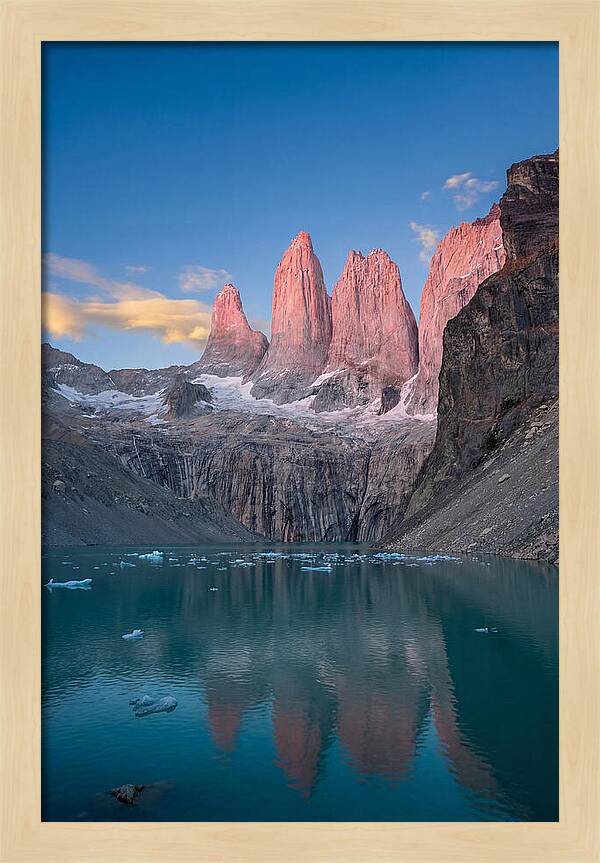 Torres Del Paine At Sunrise