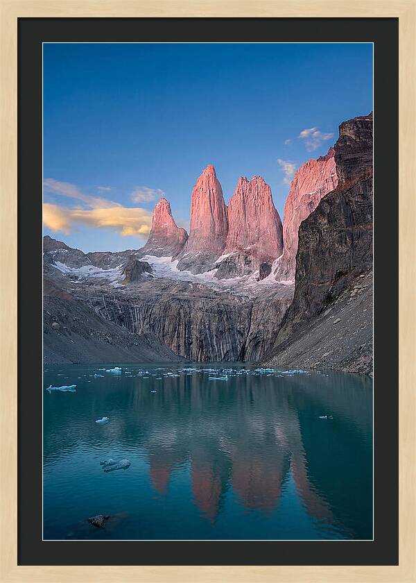 Torres Del Paine At Sunrise