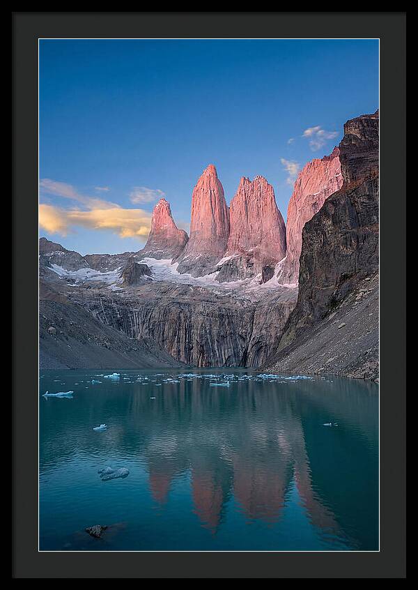 Torres Del Paine At Sunrise