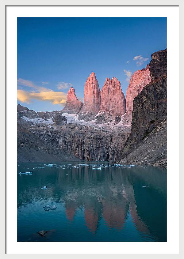 Torres Del Paine At Sunrise