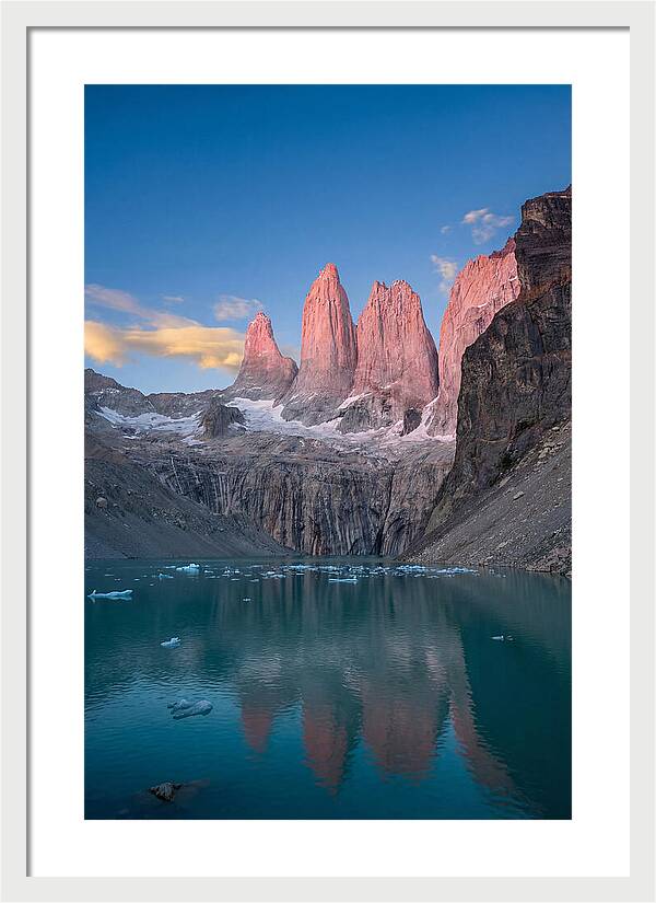 Torres Del Paine At Sunrise