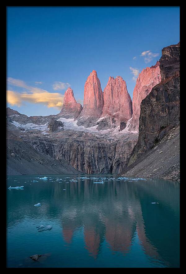 Torres Del Paine At Sunrise