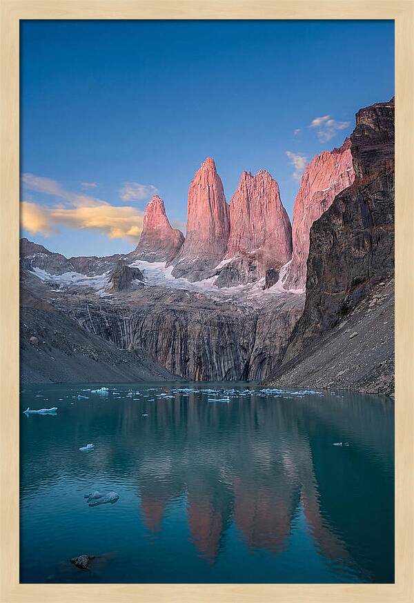 Torres Del Paine At Sunrise