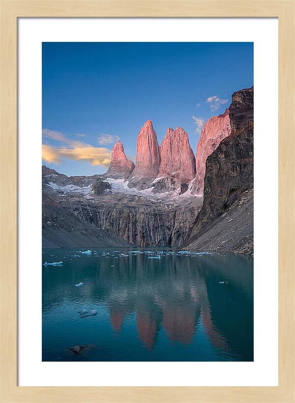 Torres Del Paine At Sunrise