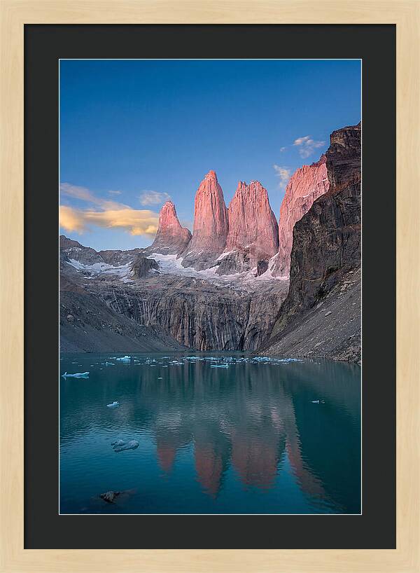 Torres Del Paine At Sunrise