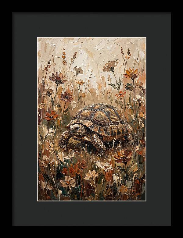 Tortoise Among Wildflowers