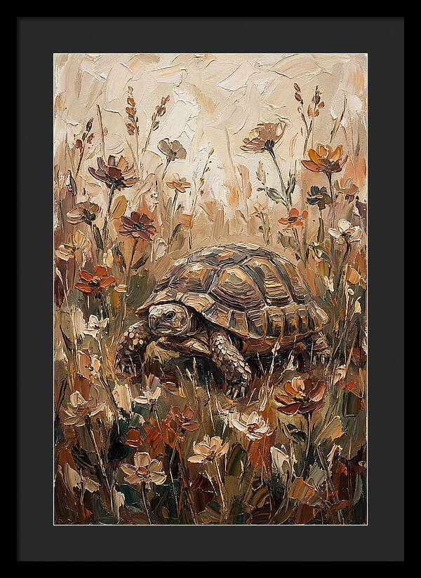 Tortoise Among Wildflowers