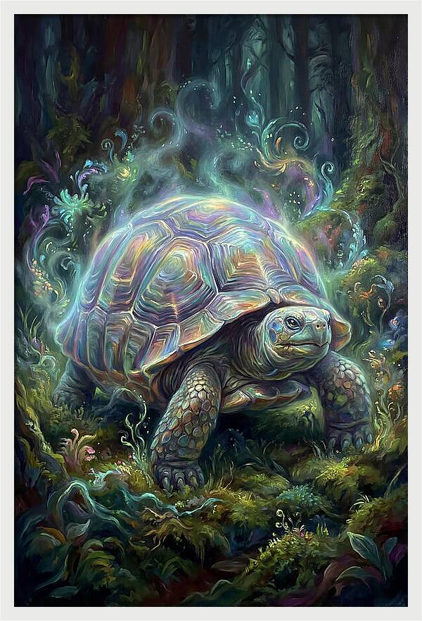 Tortoise In Enchanted Forest