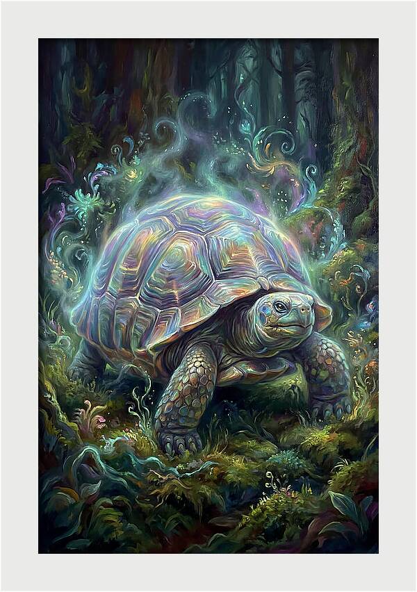 Tortoise In Enchanted Forest