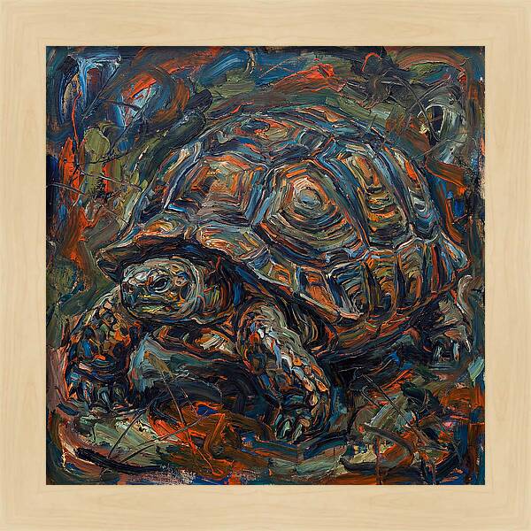 Tortoise In Expressionist Style