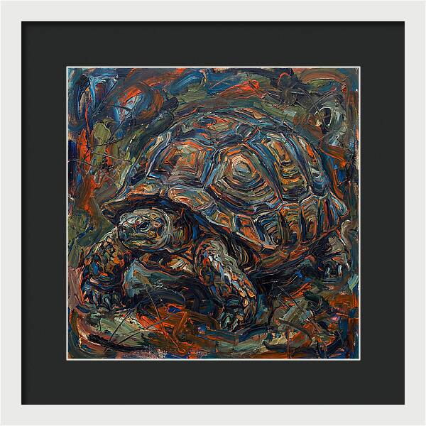Tortoise In Expressionist Style