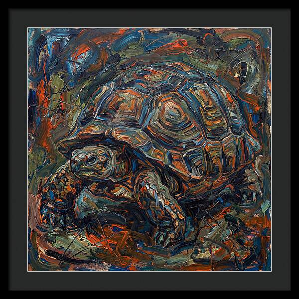 Tortoise In Expressionist Style