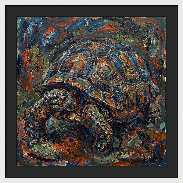 Tortoise In Expressionist Style
