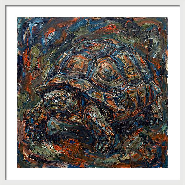 Tortoise In Expressionist Style