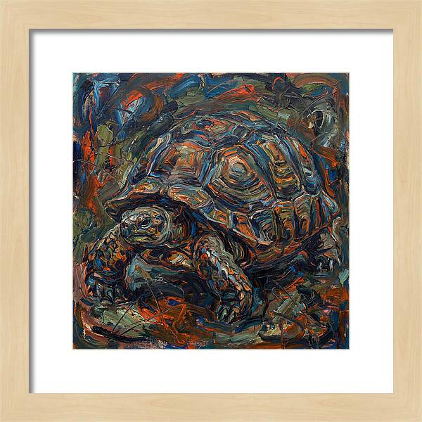 Tortoise In Expressionist Style
