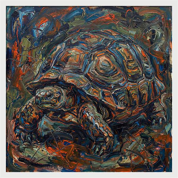 Tortoise In Expressionist Style