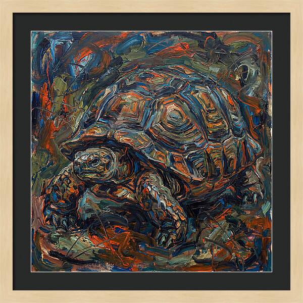 Tortoise In Expressionist Style