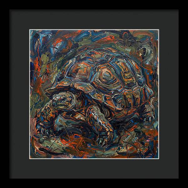 Tortoise In Expressionist Style