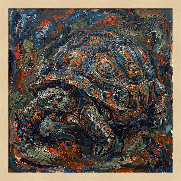 Tortoise In Expressionist Style