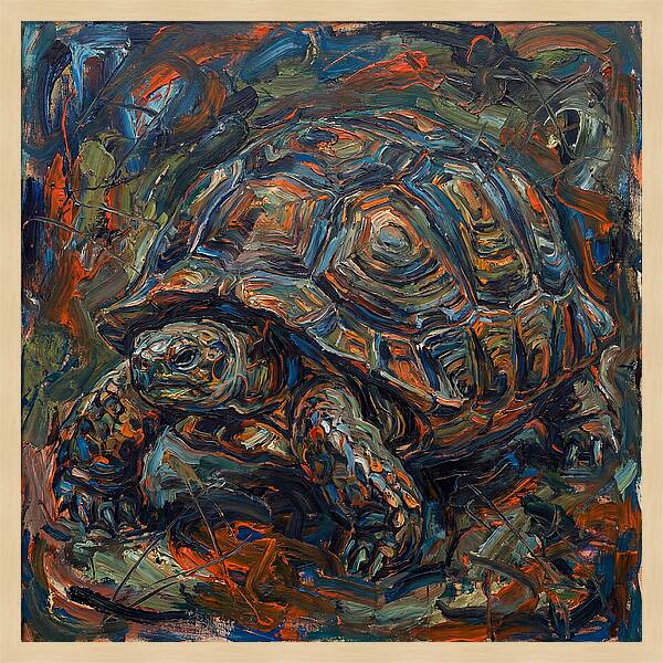 Tortoise In Expressionist Style
