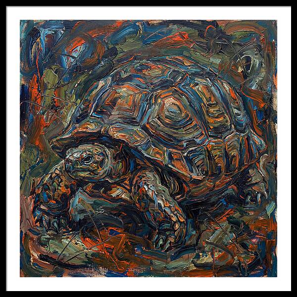 Tortoise In Expressionist Style