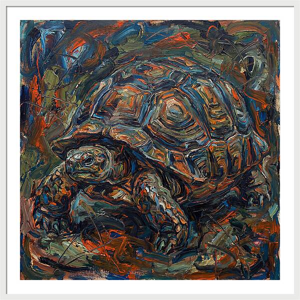 Tortoise In Expressionist Style
