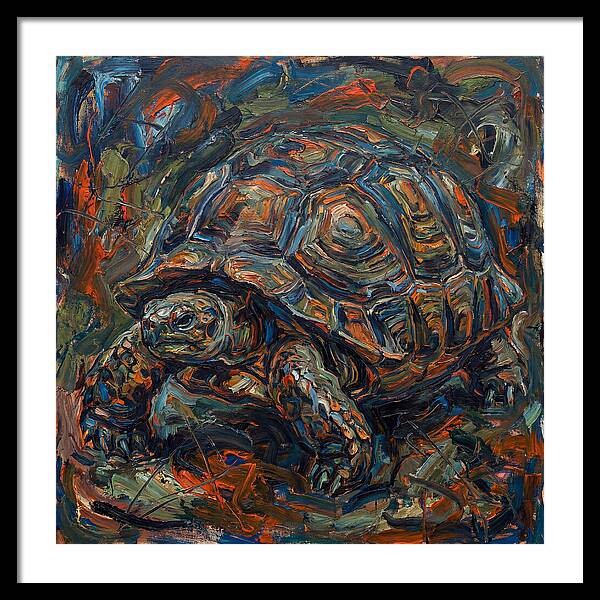 Tortoise In Expressionist Style