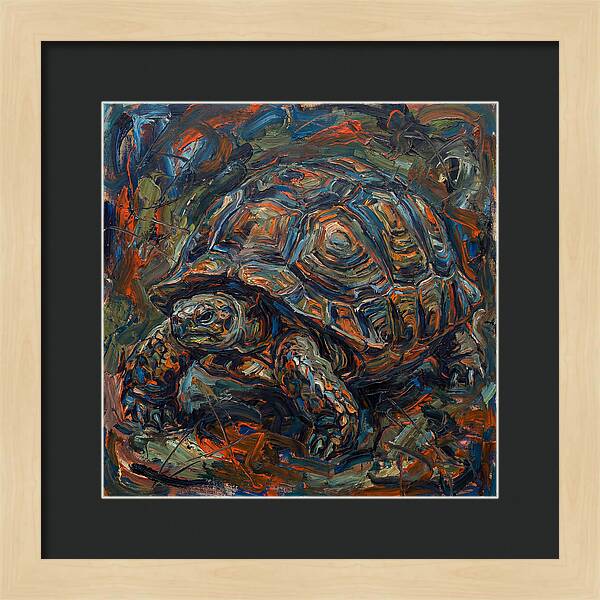 Tortoise In Expressionist Style