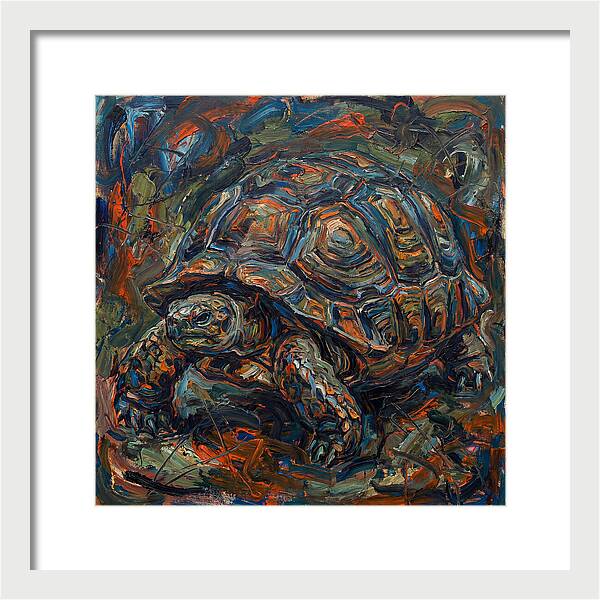 Tortoise In Expressionist Style