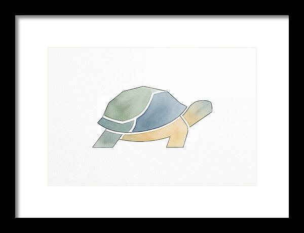 Tortoise In Minimalist Style