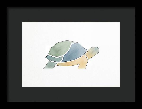 Tortoise In Minimalist Style