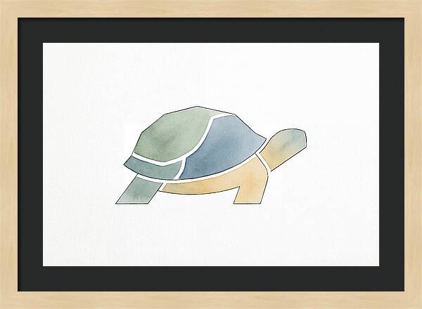 Tortoise In Minimalist Style