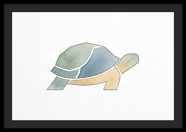 Tortoise In Minimalist Style