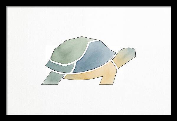 Tortoise In Minimalist Style