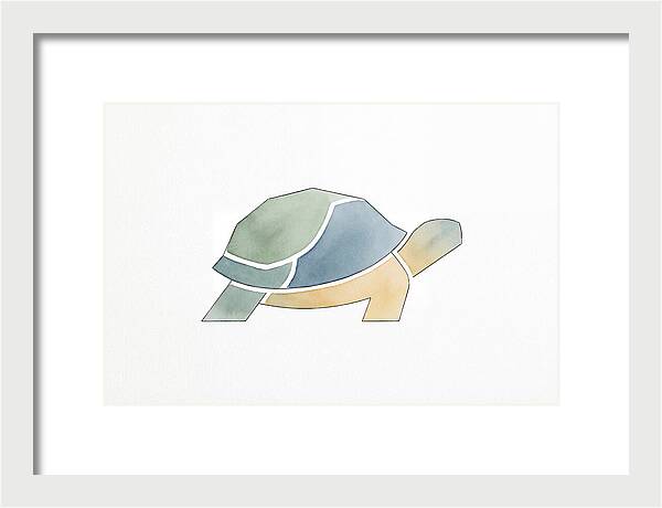 Tortoise In Minimalist Style