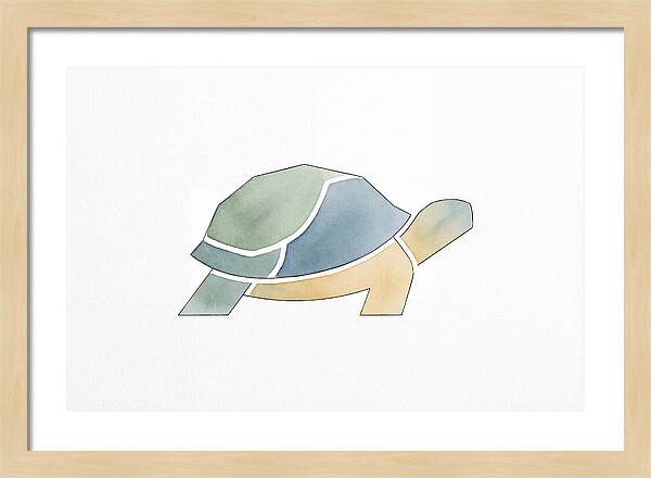 Tortoise In Minimalist Style
