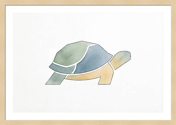 Tortoise In Minimalist Style